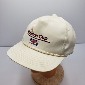 Vintage Winston Cup Series Hat Wilco Rope Snapback Cap Cream Nascar